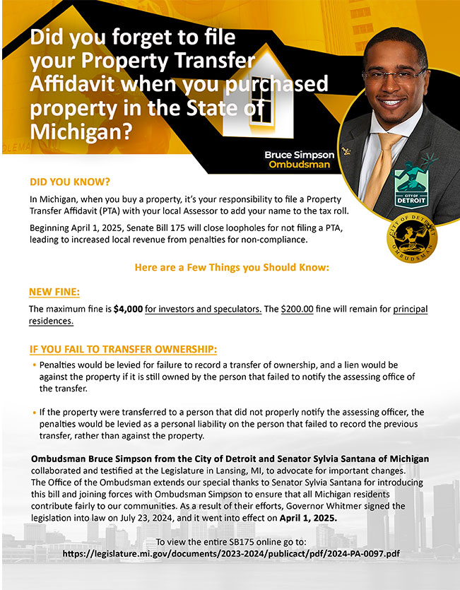 Property Transfer Affidavit