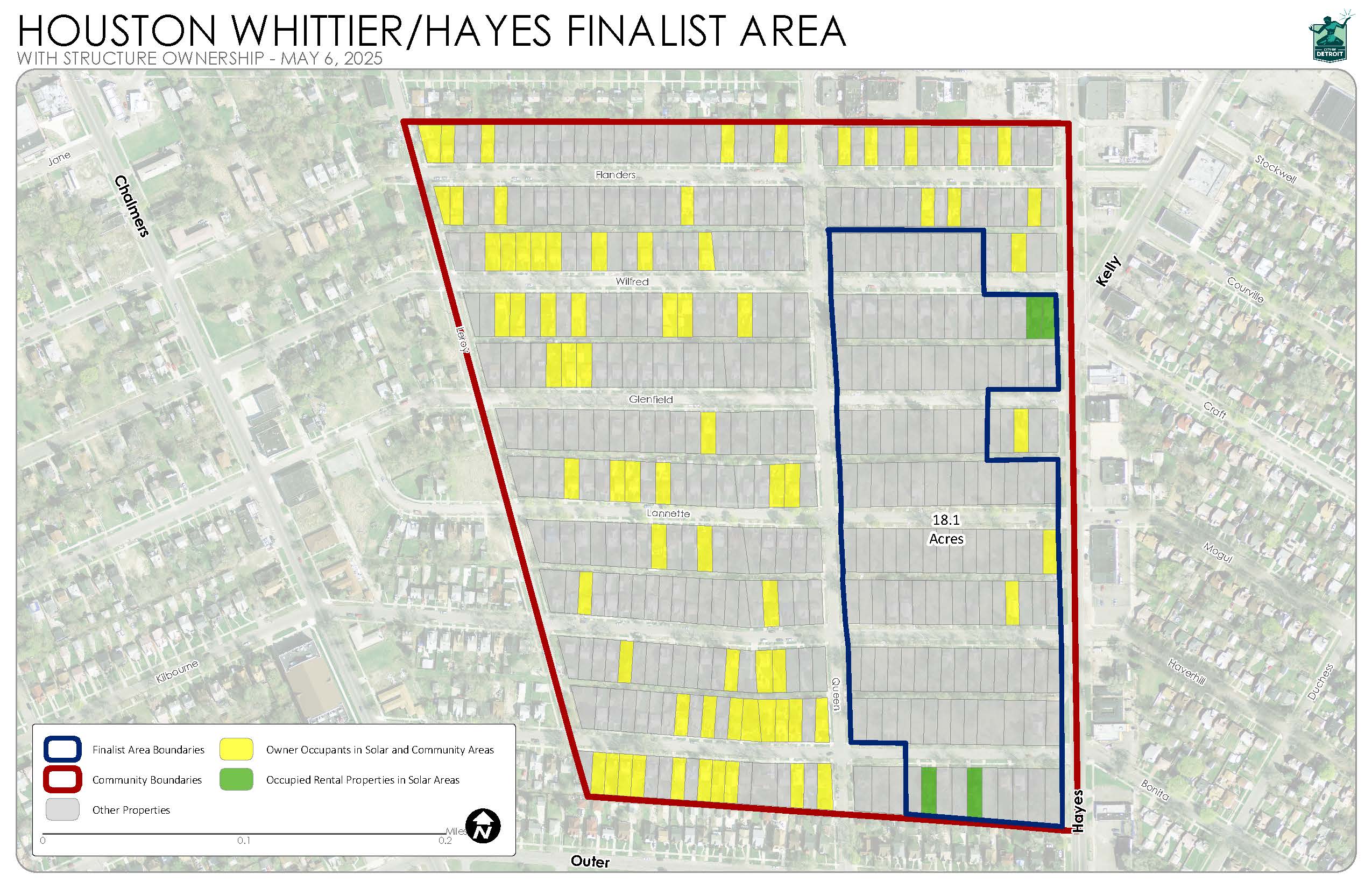 Houston Whittier/Hayes map