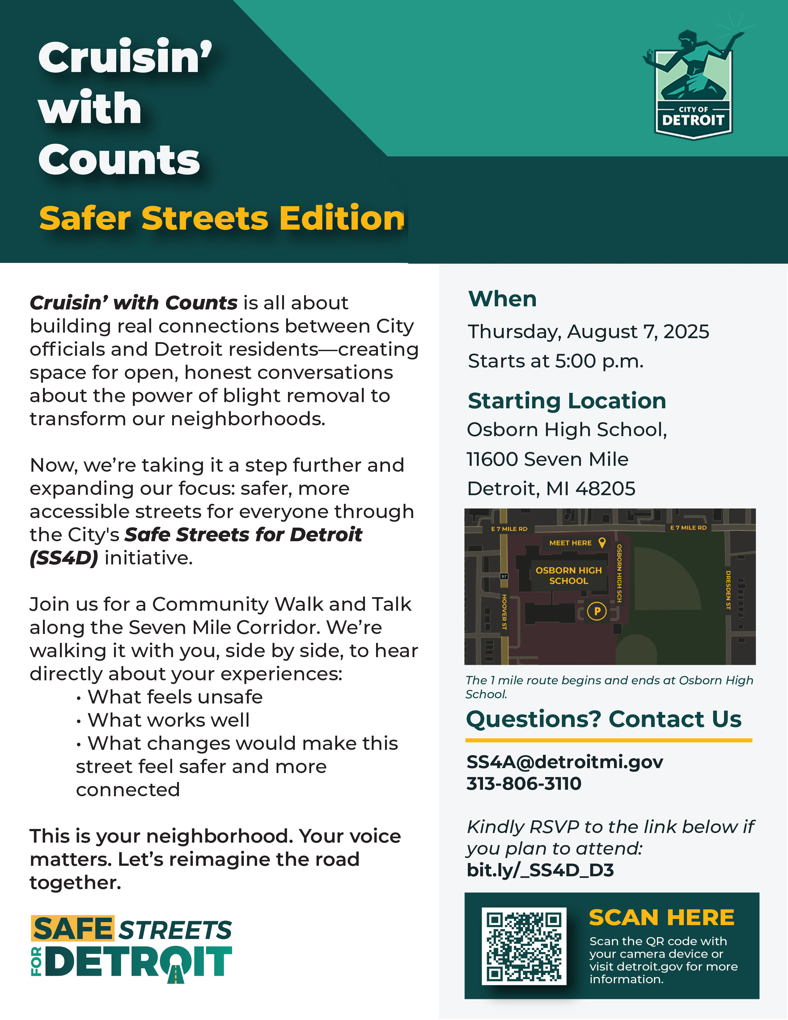 SS4D- Walk & Talk - 7 Mile (in-person)