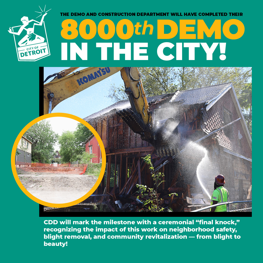 Mayor, Community Celebrate 8,000th Proposal N Demolition