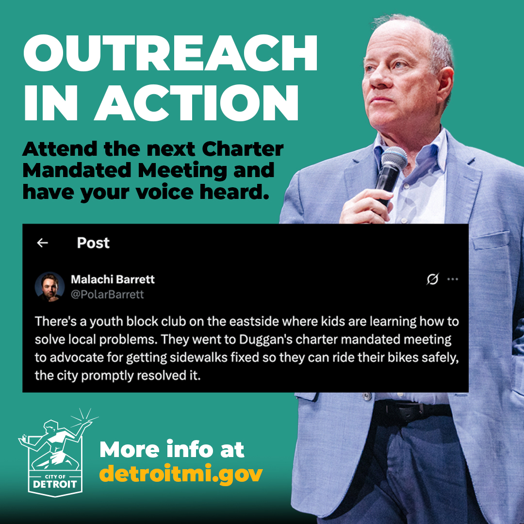 Attend the next Mayor’s Charter-Mandated Meeting. 
