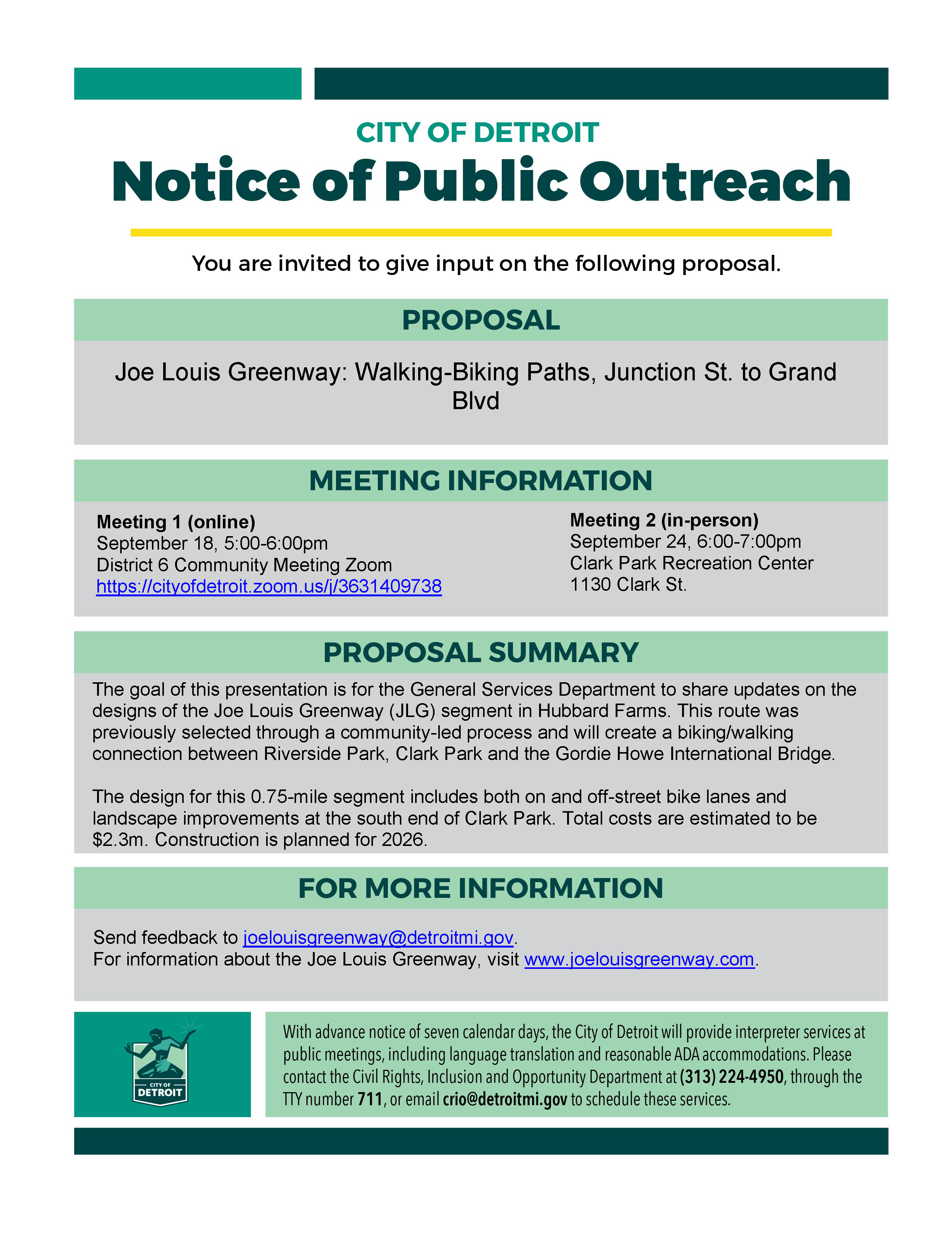 COO Notice