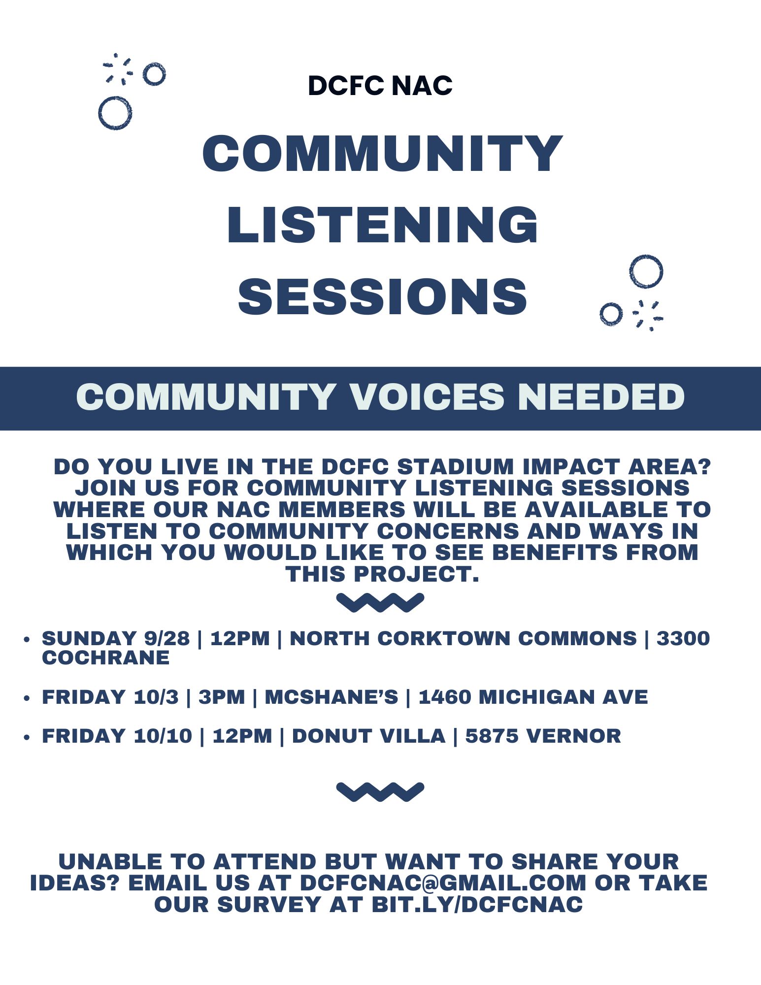 NAC Listening Sessions