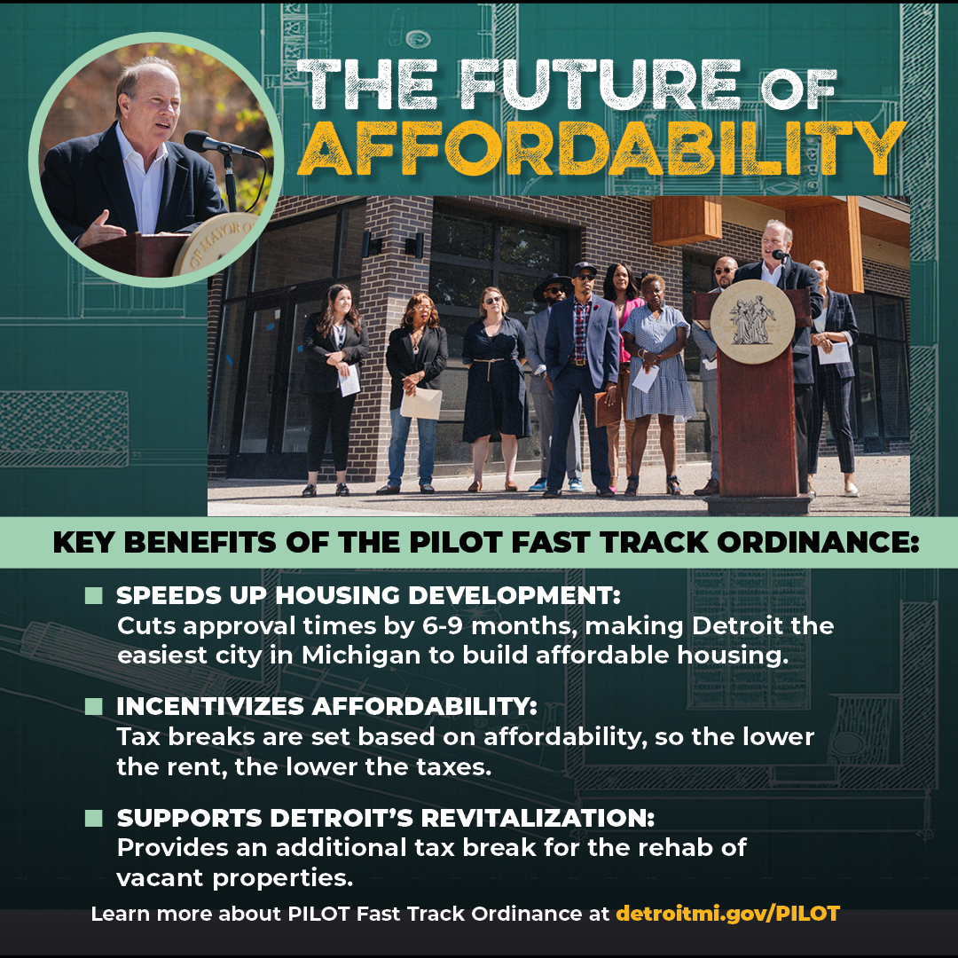 Mayor Mike Duggan and several members of City Council rolled out a dramatic change in the way new affordable housing projects are approved