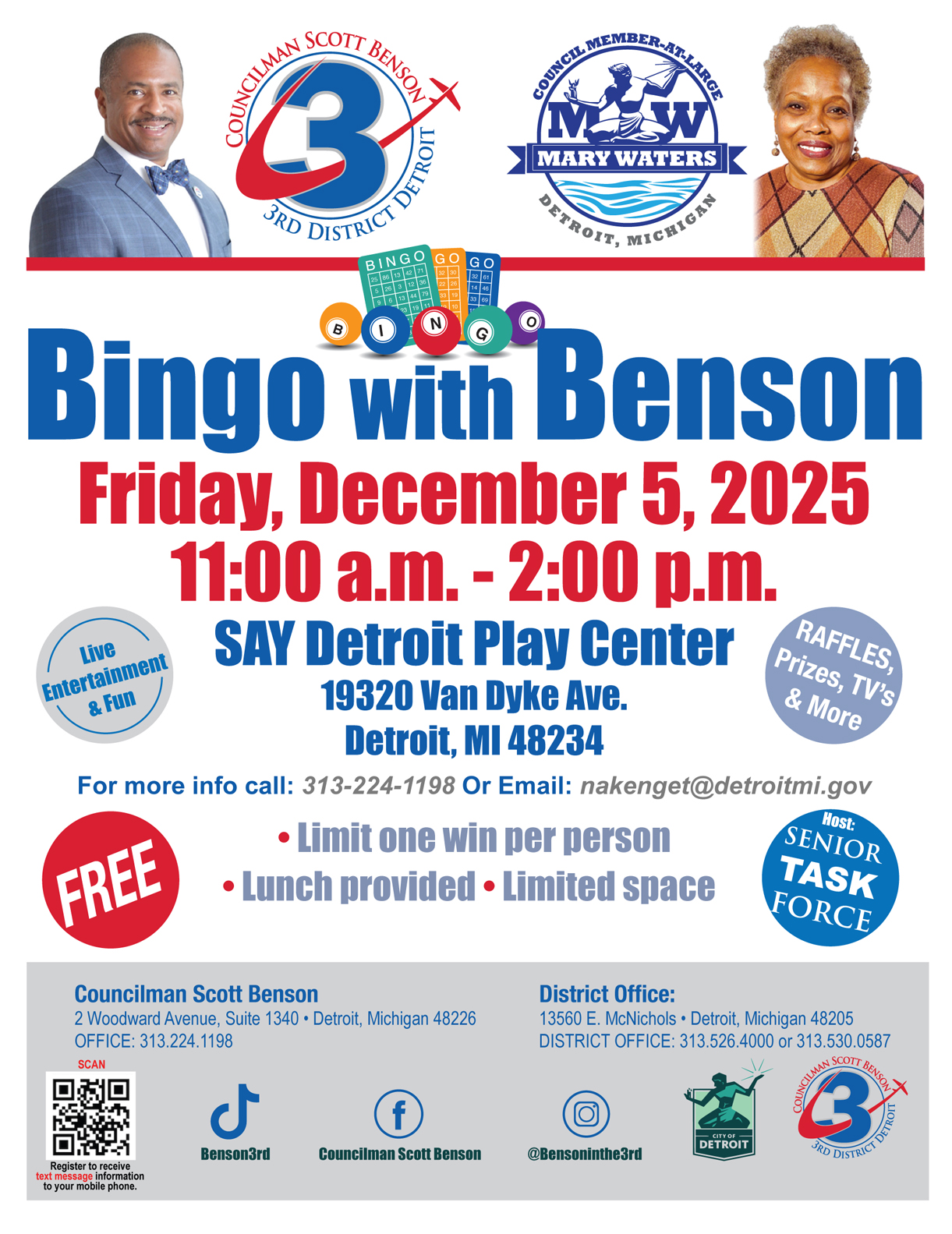 Bingo with Benson 
