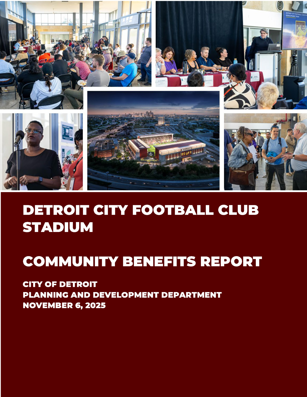 DCFC Stadium Community Benefits PDD Report and Cover-Page