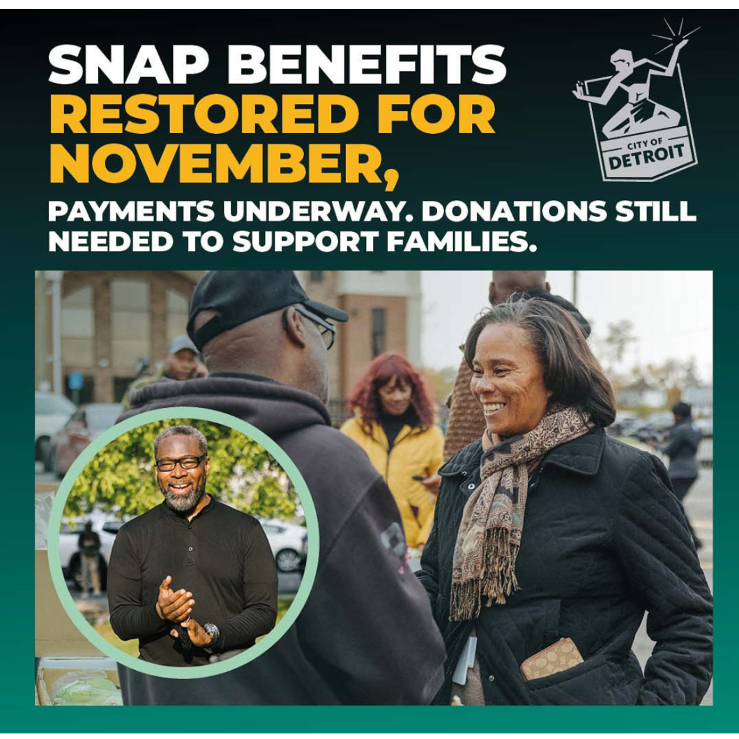 SNAP Benefits restored for November