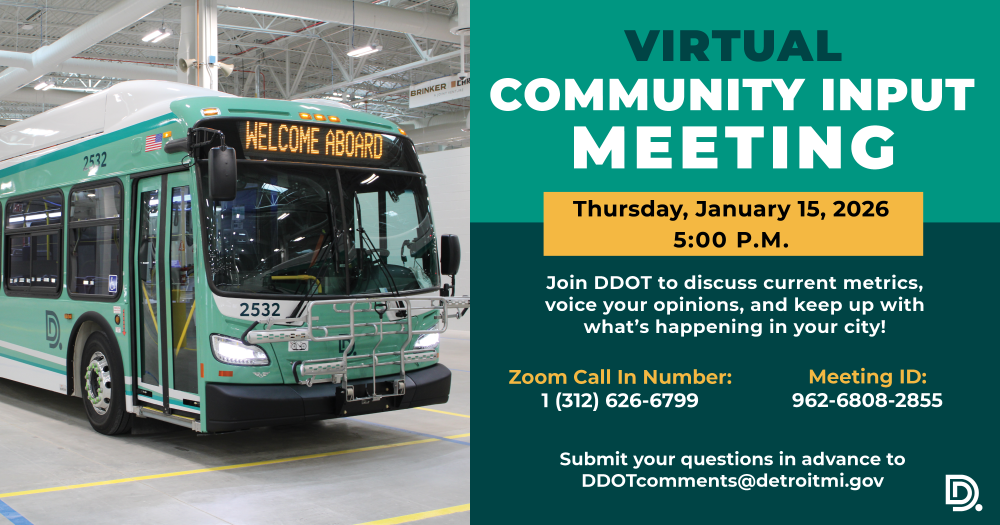 DDOT Virtual Community Input Meeting January 2026