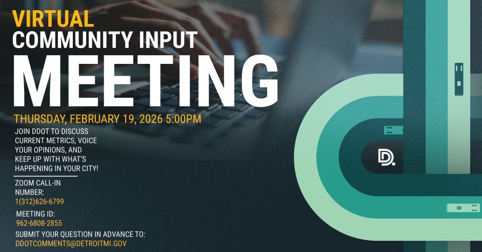 DDOT Virtual Community Input Meeting February 2026