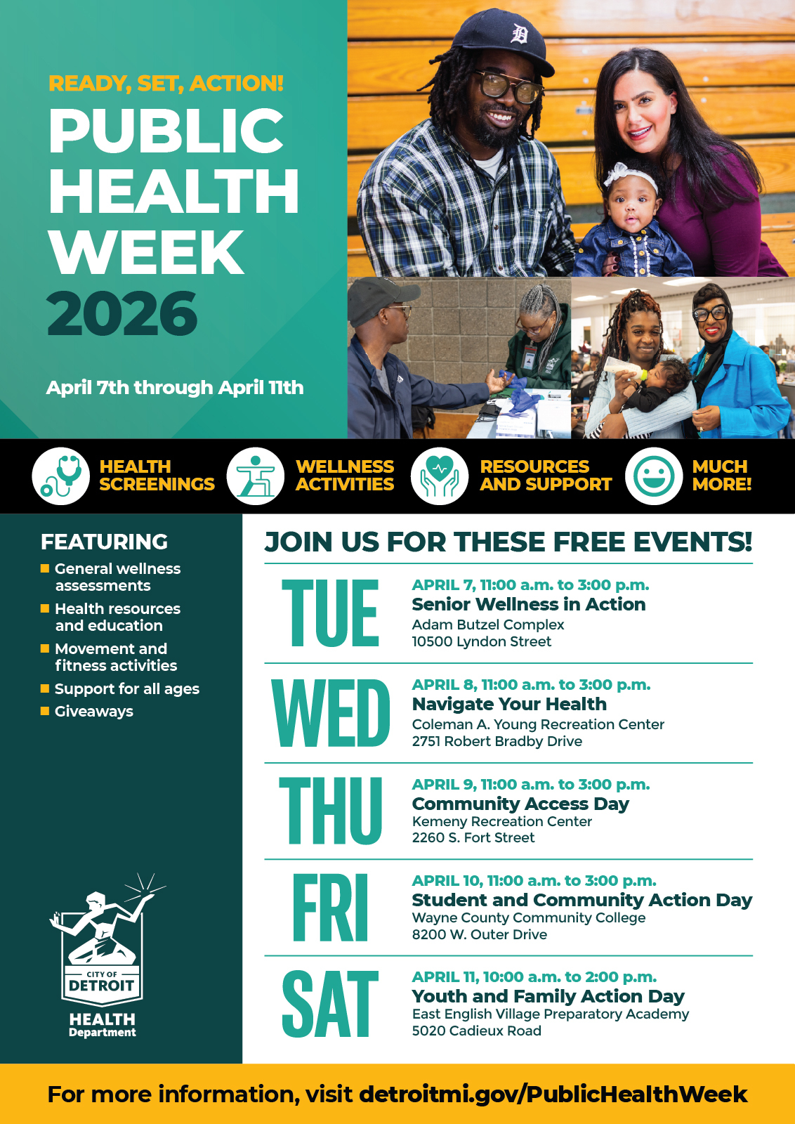 Public Health Week 2026 flyer 