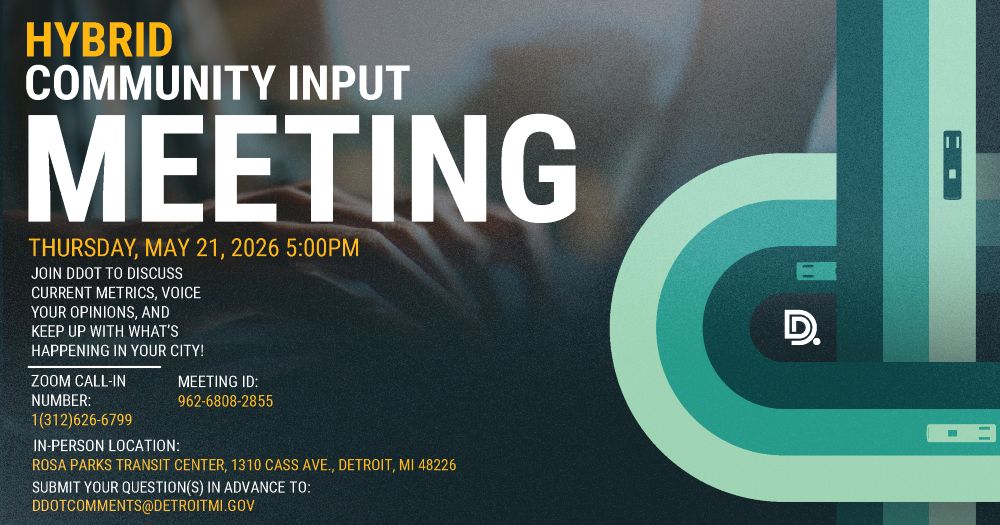 DDOT Hybrid Community Input Meeting May 2026
