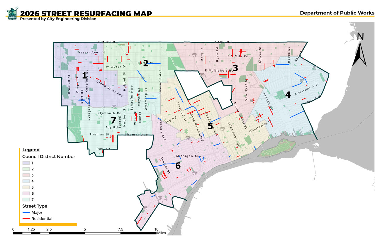 2026 Resurfacing Map