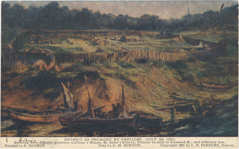Detroit as founded by Cadillac