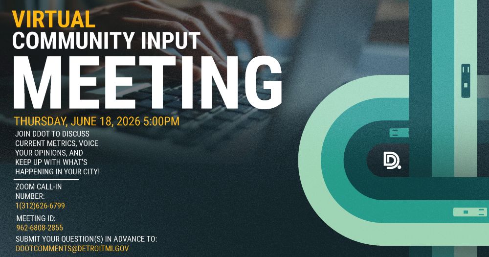 DDOT Virtual Community Input Meeting June 2026
