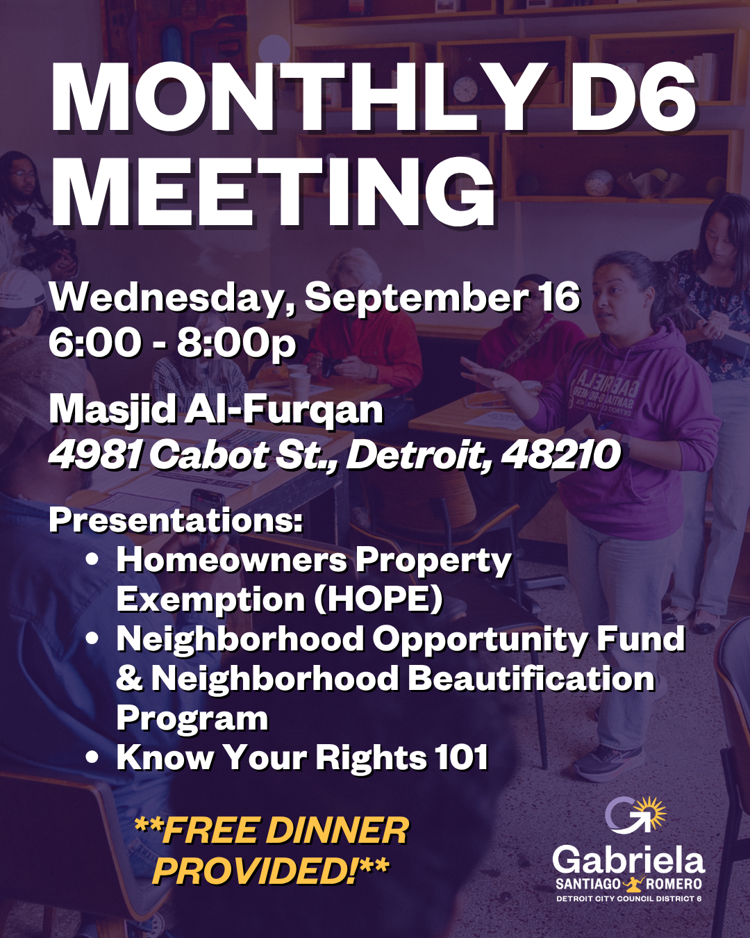 September Monthly D6 Meeting - ENGLISH