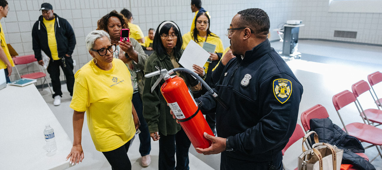 Firefighter with community