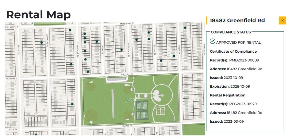 Family Rental Code update map