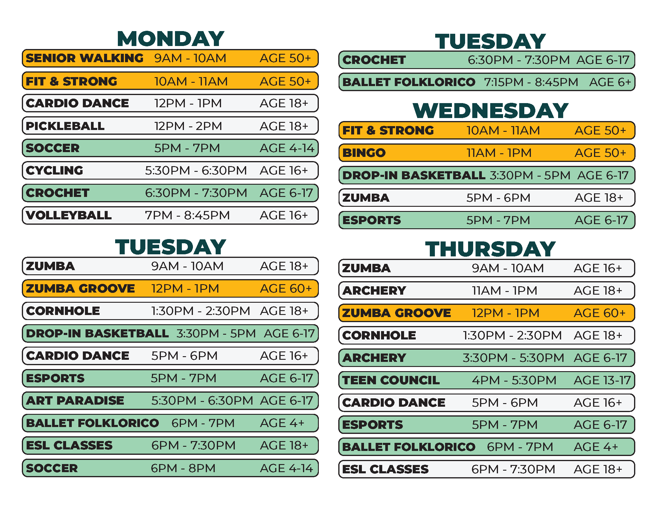 Patton Fall 2026 Schedule 1