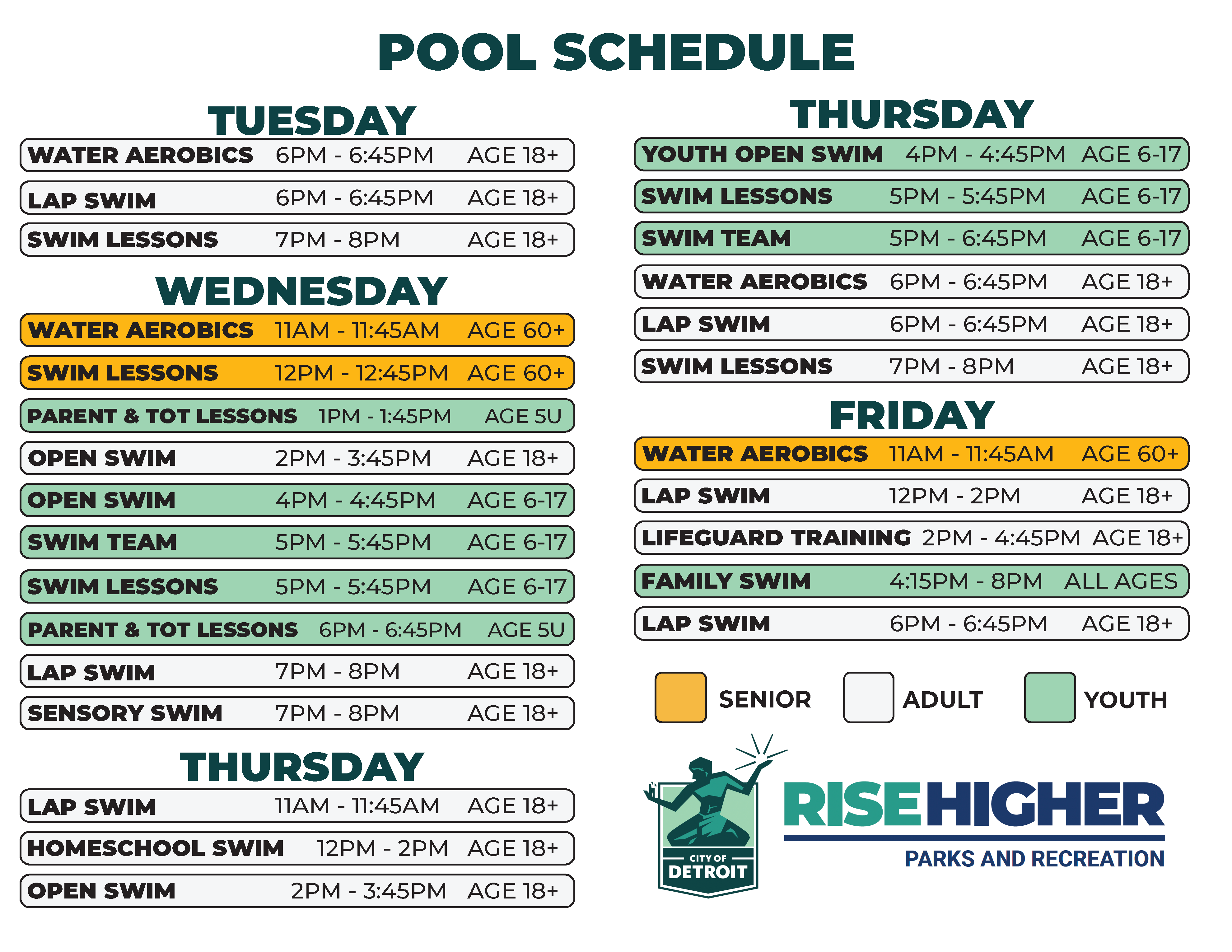 Patton Fall 2026 Schedule