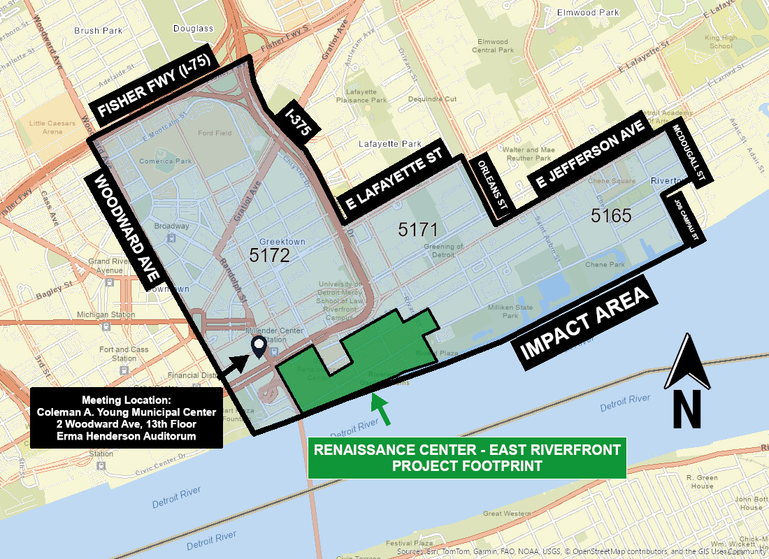 Ren Cen Impact Area Updated