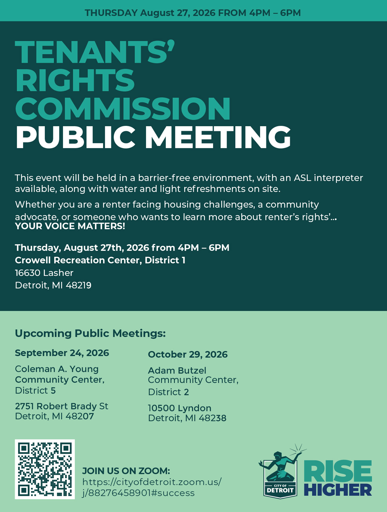 Tenants Rights Meetings