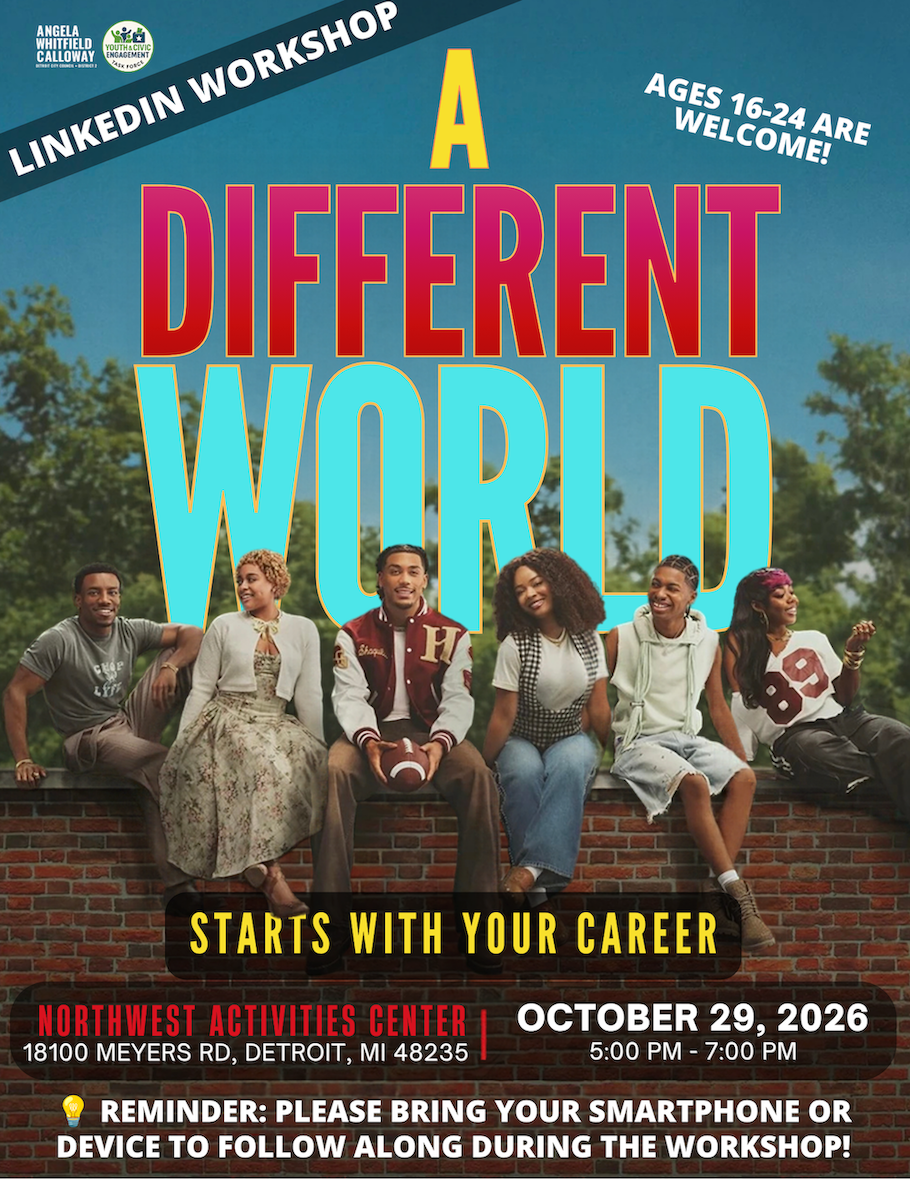 A Different World Netflix cover, College students sitting on a brick wall