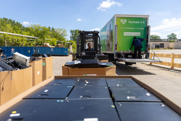 Metropolis donates 500 decommissioned computer systems to be refurbished and supplied to Detroit households