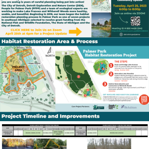 Updates on the Palmer Park Habitat Restoration Project