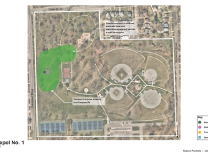Aerial view of proposed Nature Pocket at Stoepel No. 1