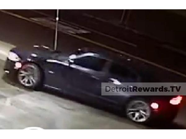 Suspect vehicle, a black Dodge Charger.