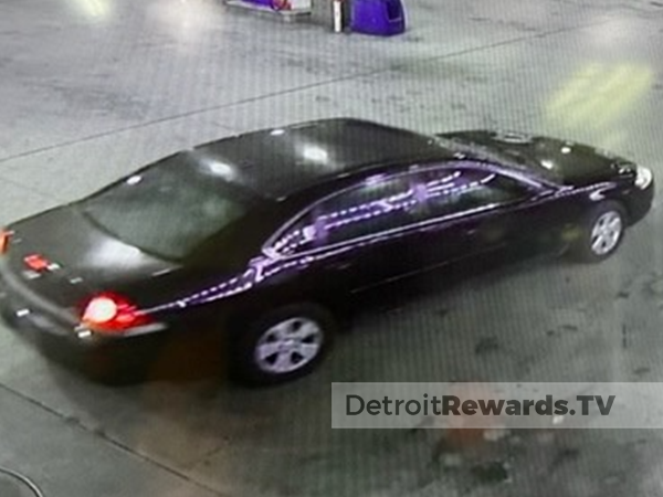 Suspect vehicle, a black older model Chevy Impala.