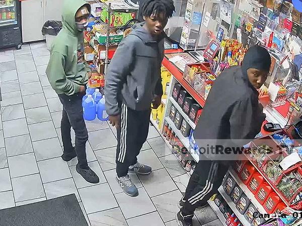 Image of three Black male suspects wanted in connection to this non-fatal shooting.