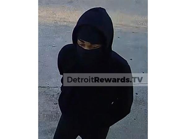 Suspect 3 - Male, late teens or early 20s, last seen wearing a black ski mask, black hooded sweatshirt, and black pants.